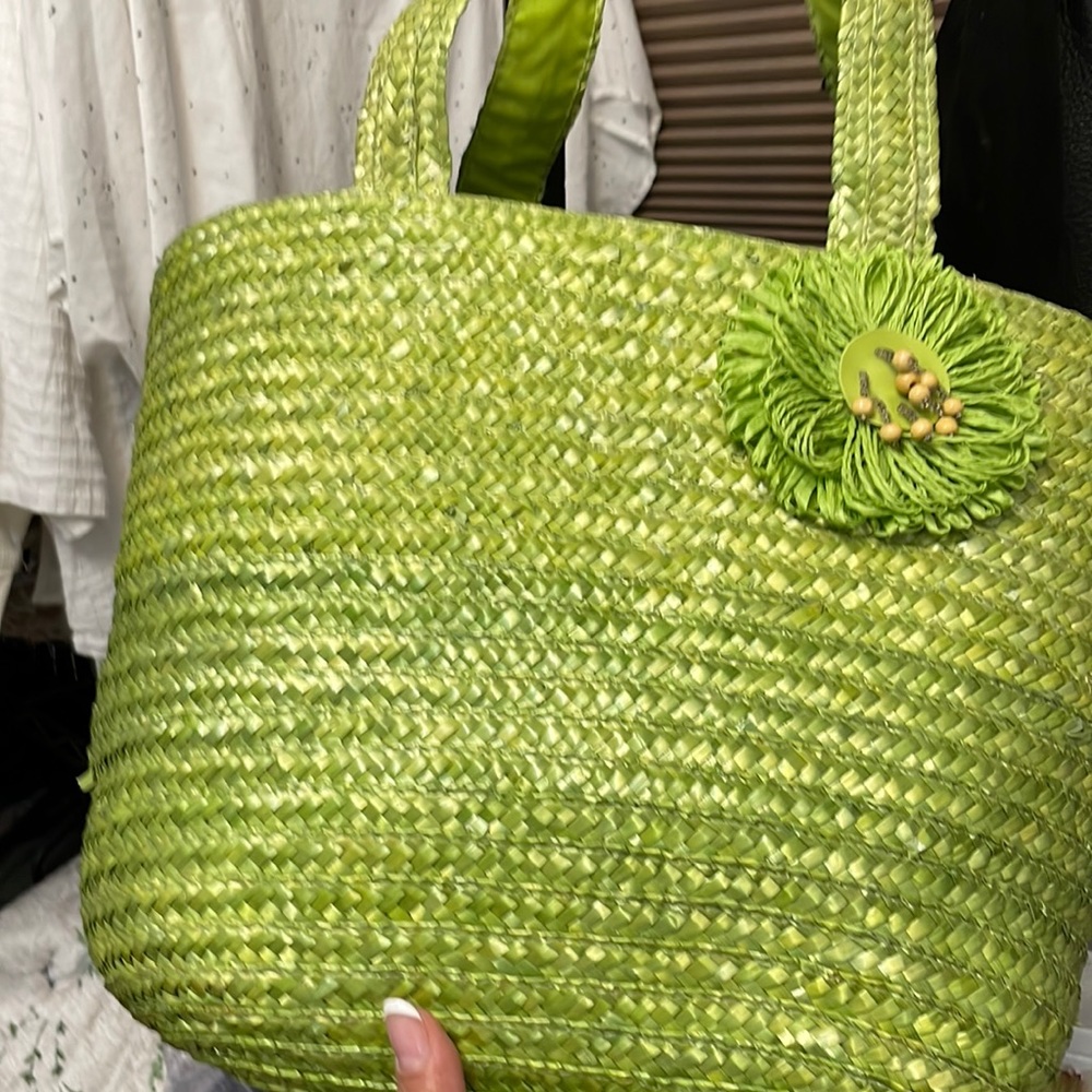 Straw bag.